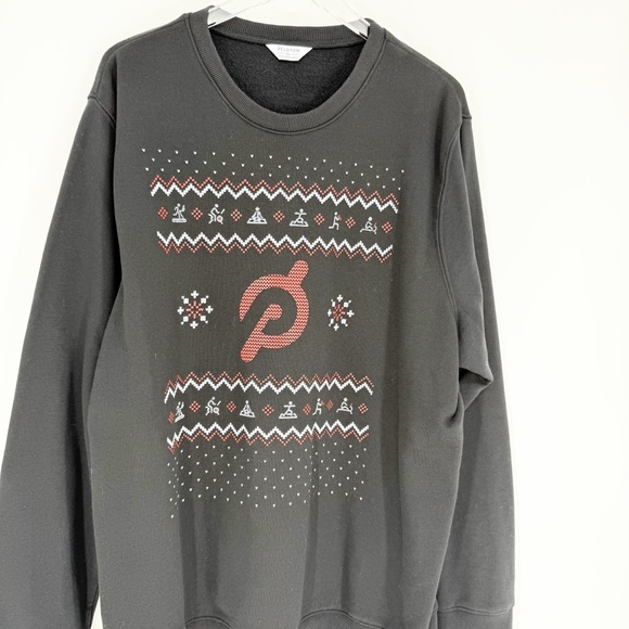 Peloton Unisex Holiday Crewneck Sweatshirt XXL Black - Picture 4 of 6